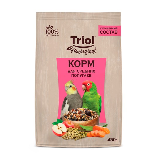 Original Корм для средних попугаев, 450г