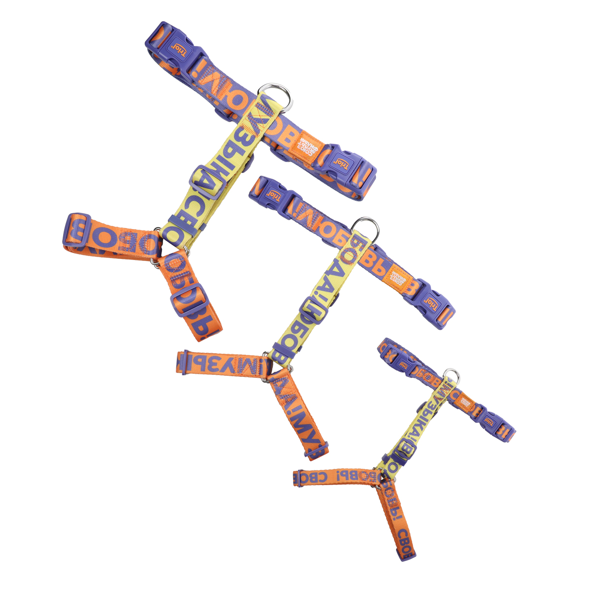 СОЮЗМУЛЬТФИЛЬМ Шлейка анатомическая нейлоновая "Свобода! Музыка! Любовь!" S, оранжево-фиолетовая, обхват груди 400-550 мм 5