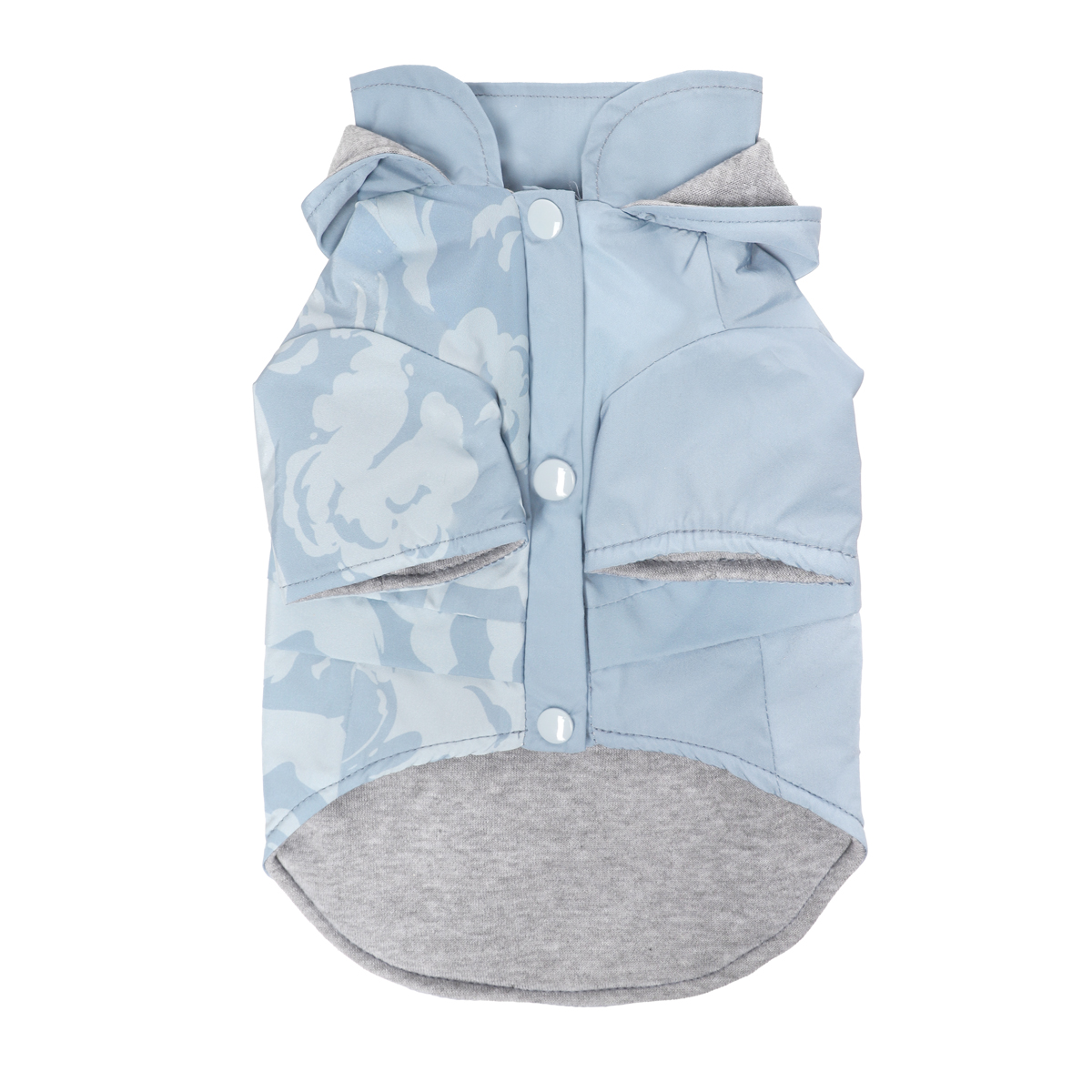 СОЮЗМУЛЬТФИЛЬМ Попона-дождевик водостойкая "Ёжик-мечтатель" S, пепельно-голубая, дл.изделия по спине 25см 4