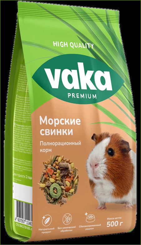 Вака High Quality корм для морских свинок 500г /10/