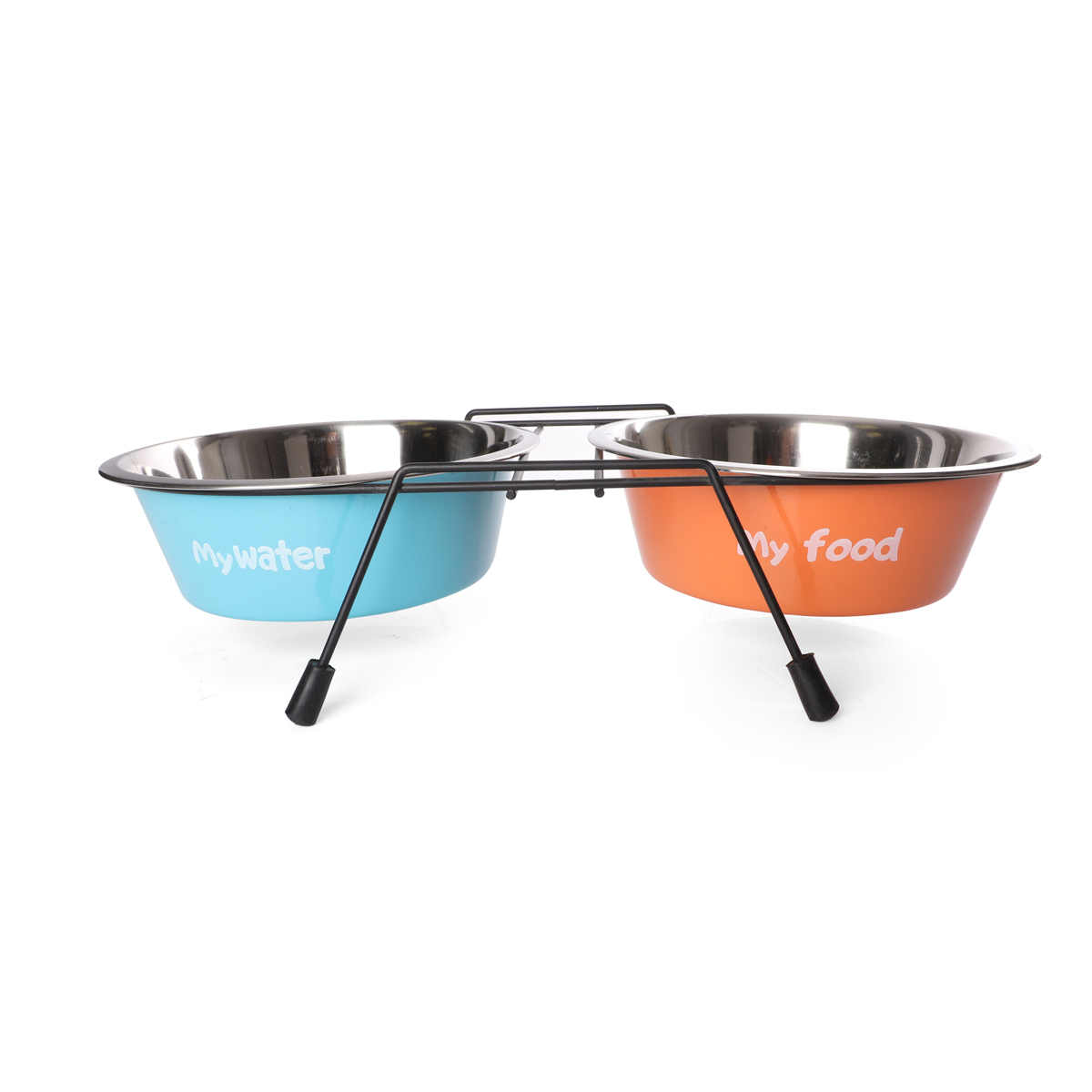 Миска металлическая на подставке "Water&Food", 2*2,8л 4