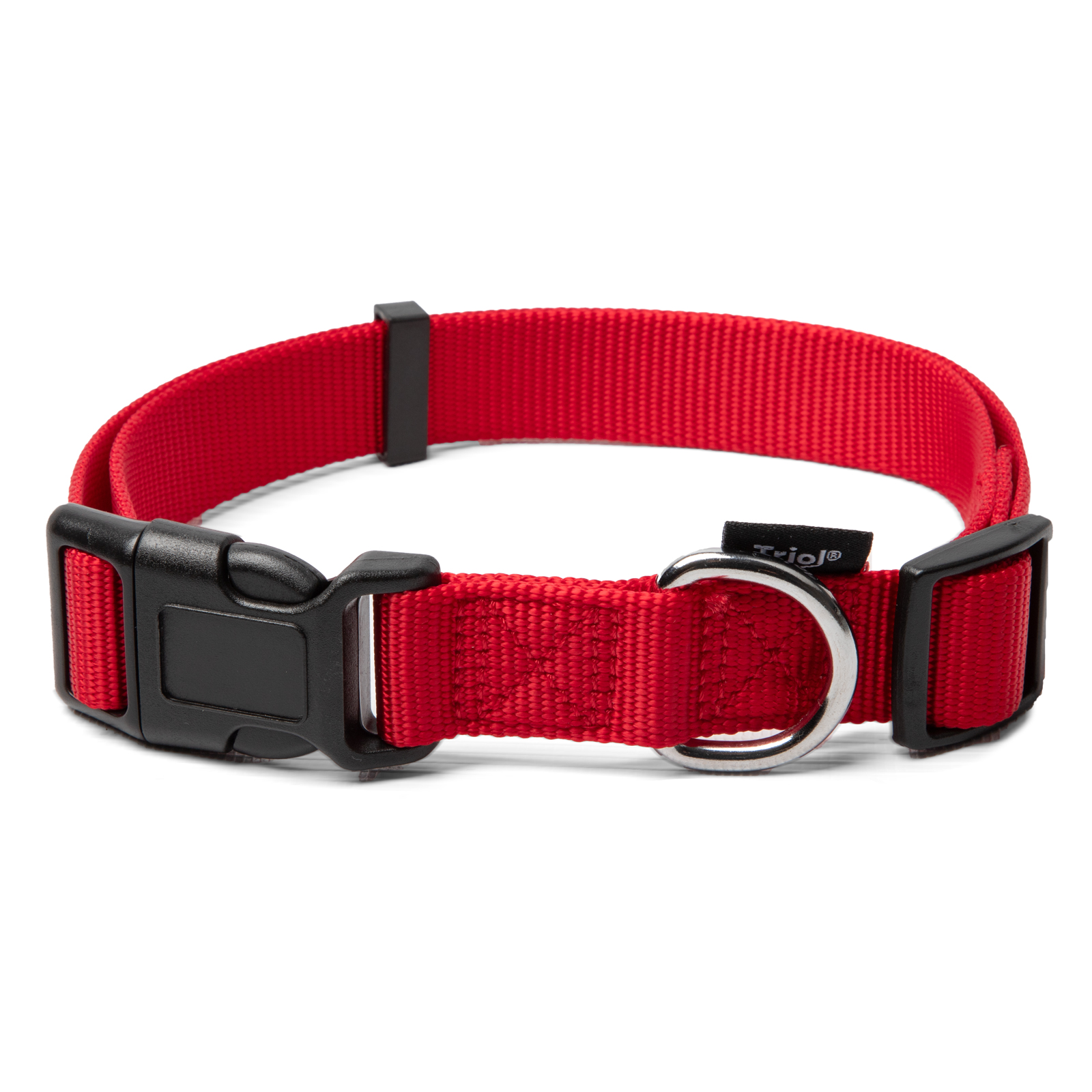 Ошейник нейлоновый "Стандарт" M, красный, 20*340-490мм 2