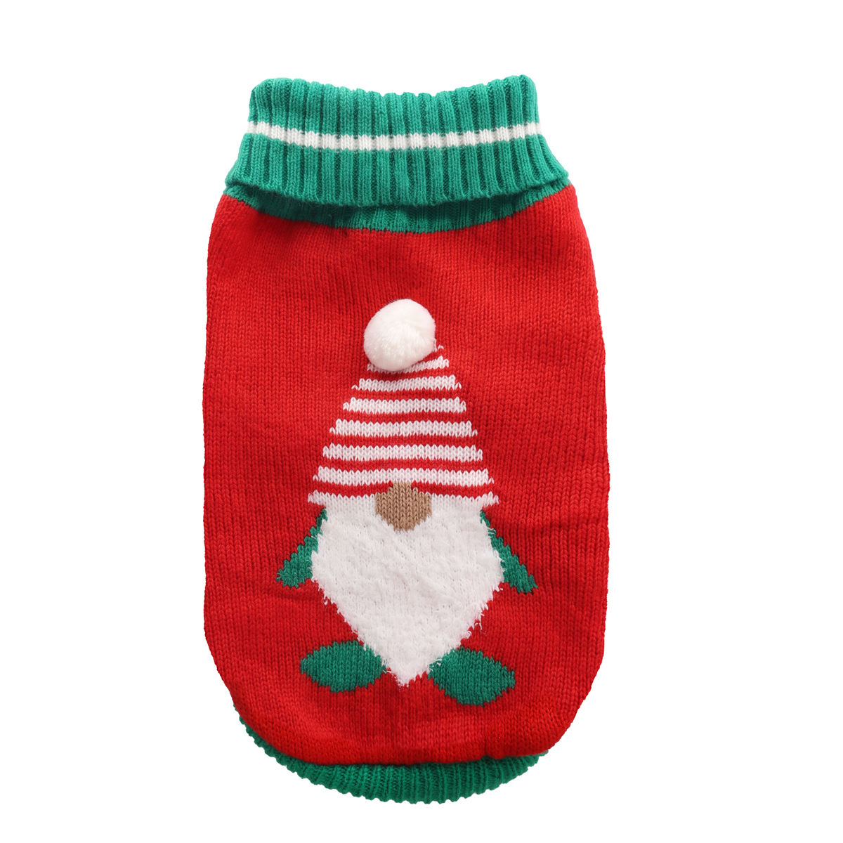 NEW YEAR Свитер "Гномик" XL, красно-зеленый, дл.изделия по спине 40см 3