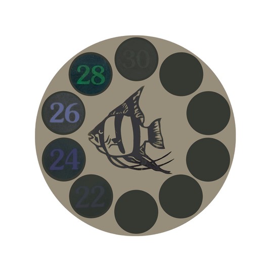 Термометр жидкокристаллический LF0207, d50*1мм (блистер 1шт)