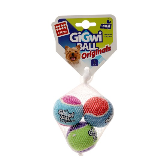 Игрушка для собак Три мяча с пищалкой 4,8см, серия BALL Originals
