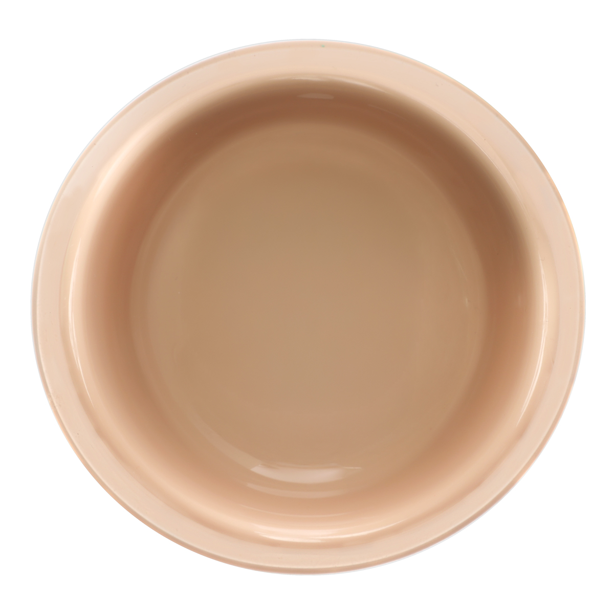 Миска пластиковая "Бисквит", бежевая, 0,4л 2