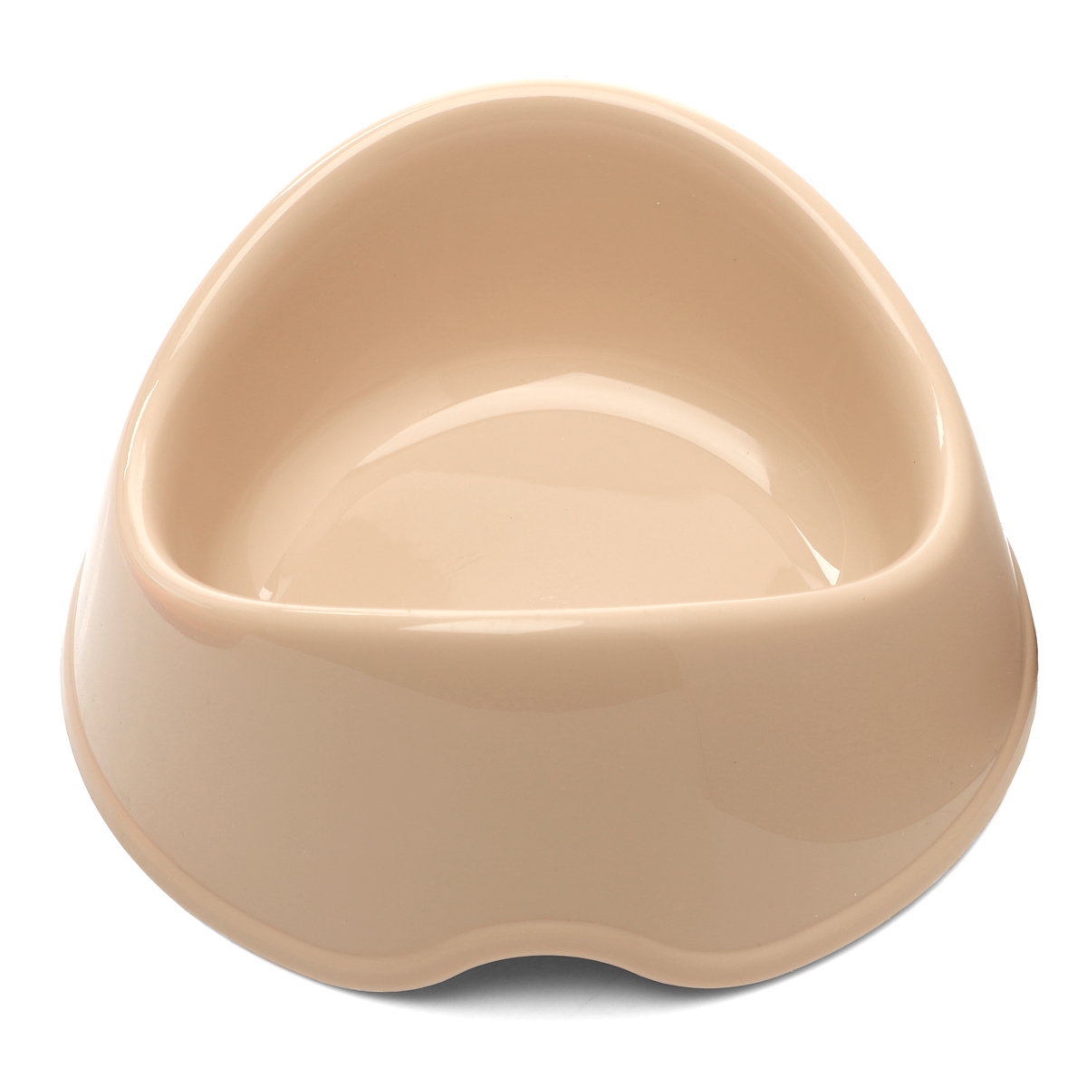 Миска пластиковая "Бисквит", бежевая, 0,4л 4