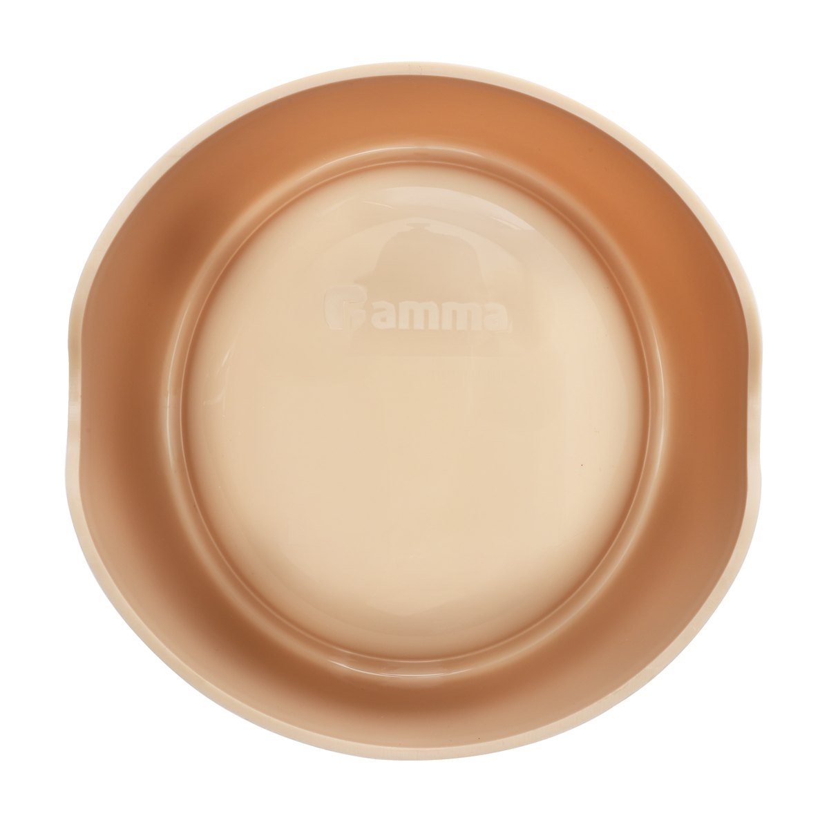 Миска пластиковая "Бисквит", бежевая, 0,4л 6