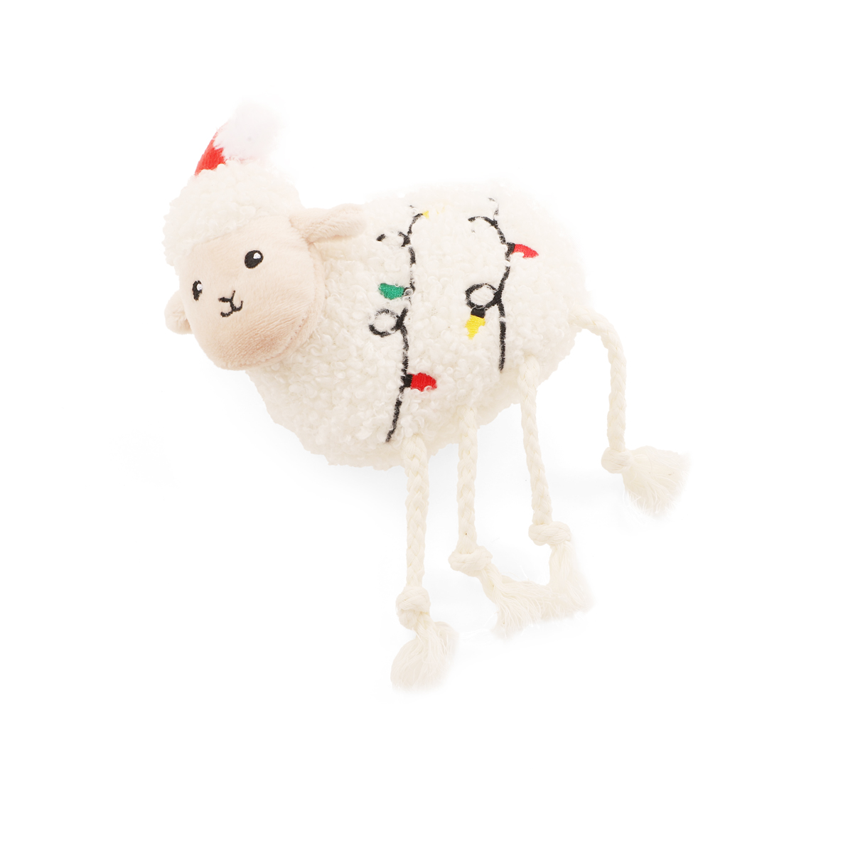 X-mas TALES Игрушка мягкая для собак "Овечка с пищалкой", 100/160мм 3