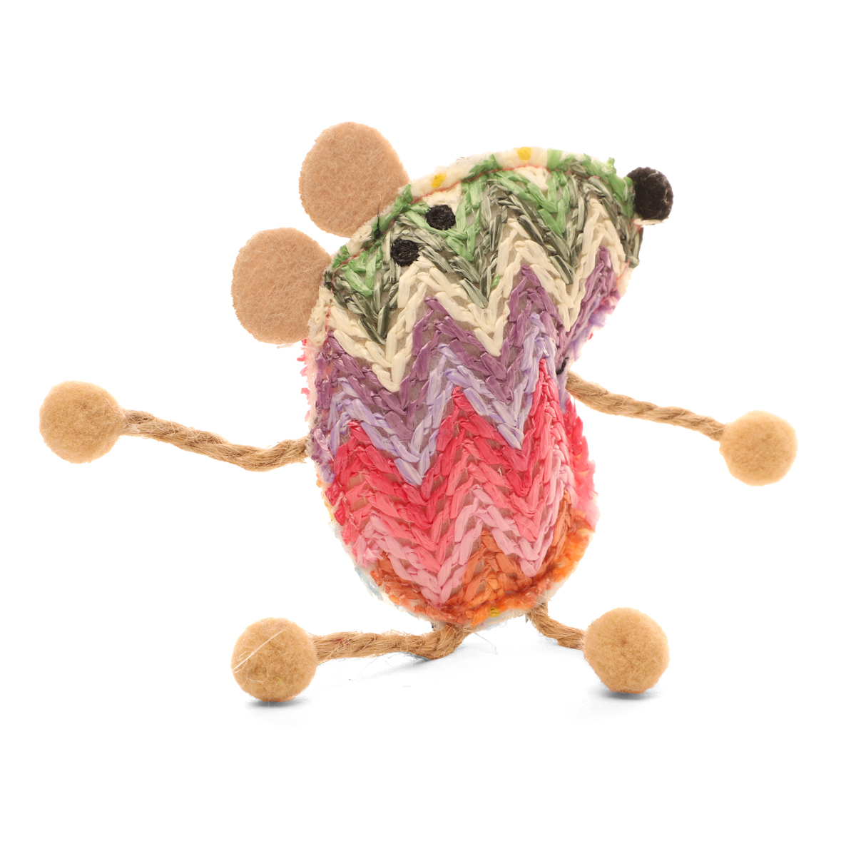 Игрушка мягкая для кошек "Мышонок", d85/140мм 3