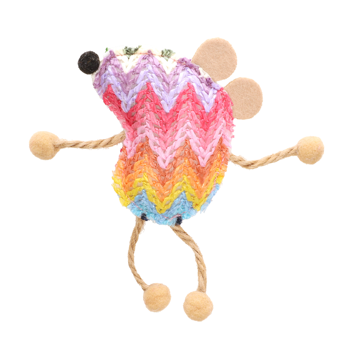 Игрушка мягкая для кошек "Мышонок", d85/140мм 4