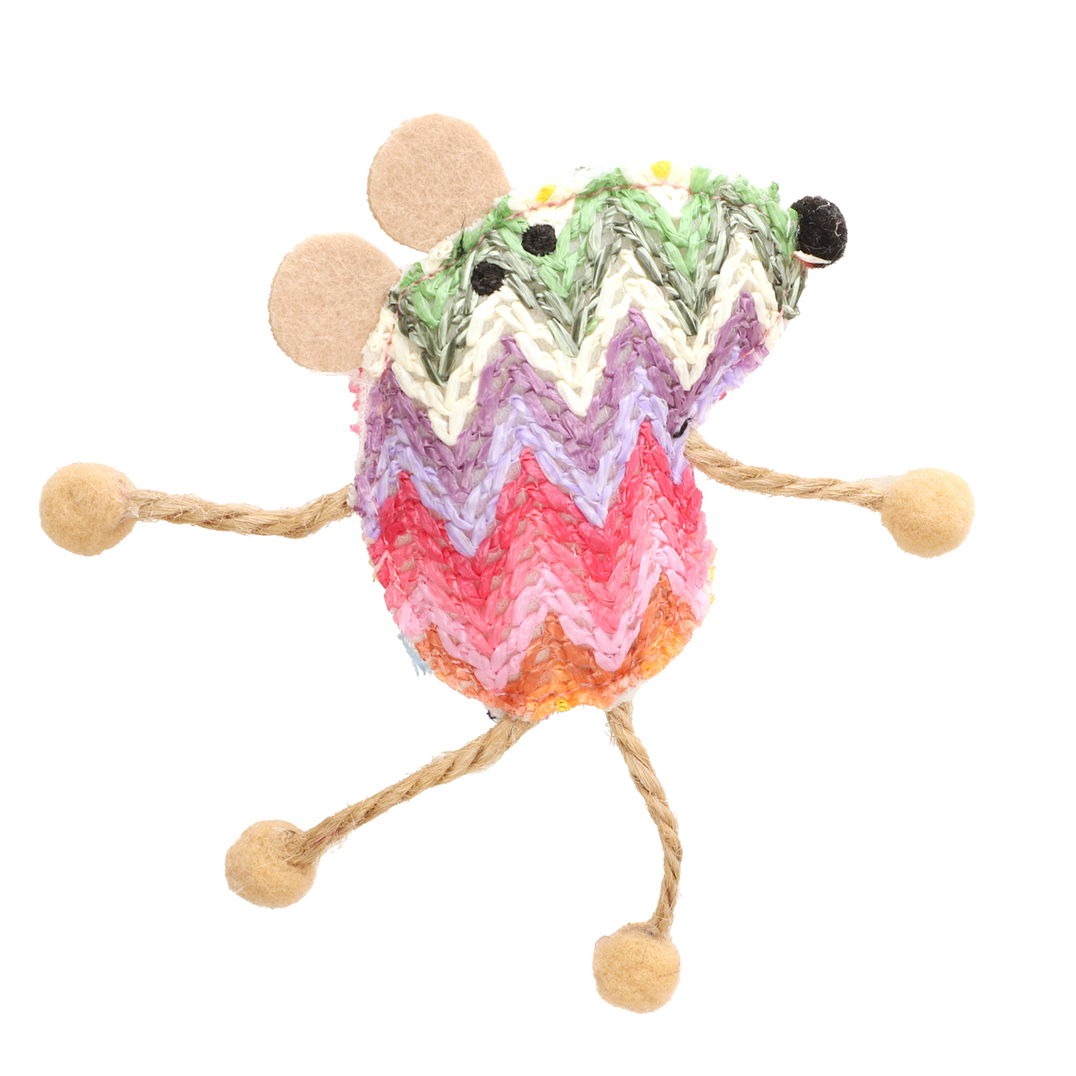 Игрушка мягкая для кошек "Мышонок", d85/140мм 1