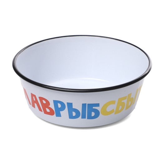 Миска для животных металлическая на резинке "ГлавРыбСбыт", 0,45л