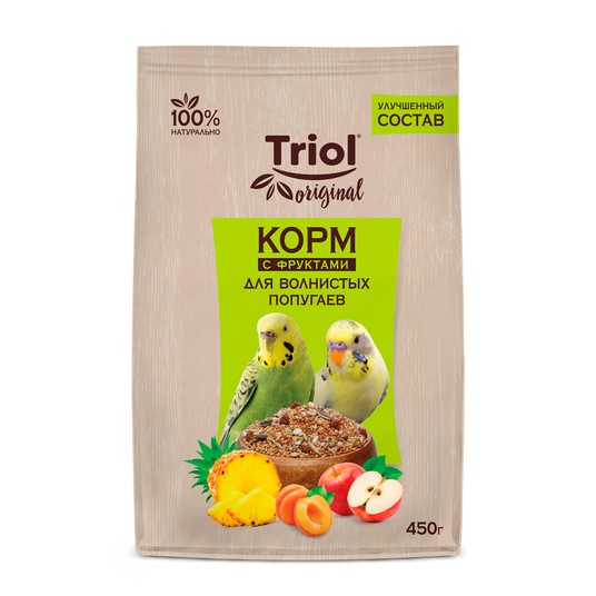 Original Корм для волнистых попугаев с фруктами, 450г