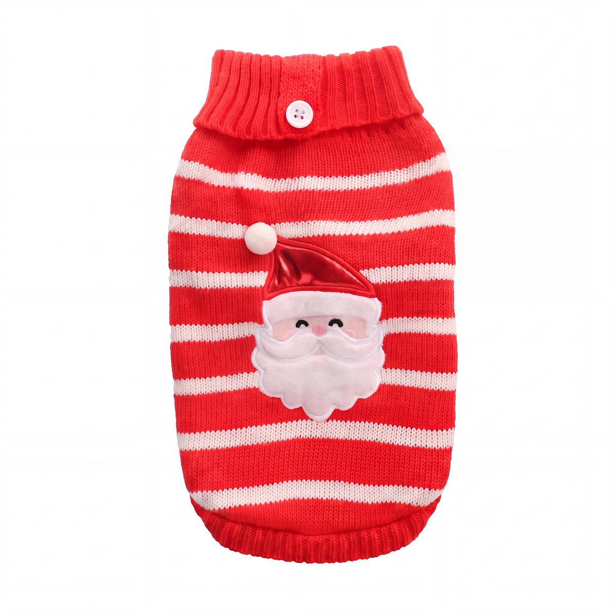 NEW YEAR Свитер "Дед Мороз" L, красно-белый, дл.изделия по спине 35см 3