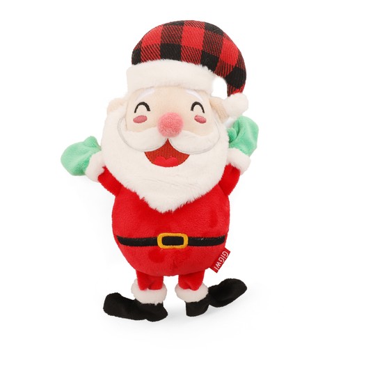X-mas TALES Игрушка мягкая для собак "Дед Мороз с пищалкой", 230мм