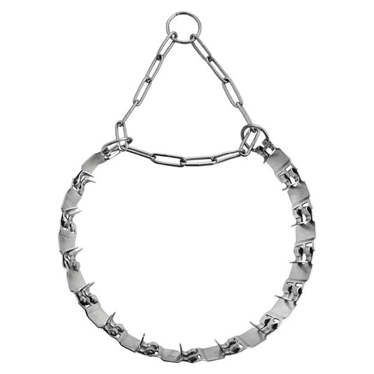 Ошейник строгий проволочный, оцинкованный, "Карбон", серебристый, 22*480мм