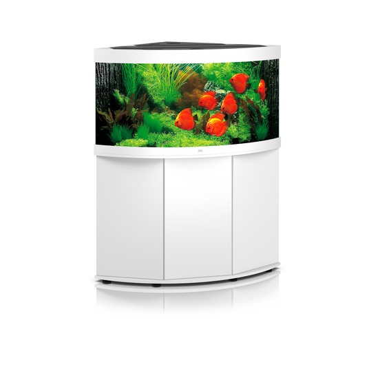 Аквариум с тумбой угловой Trigon 350 Set LED, 350л, белый, 1230*870*650мм/1230*870*800мм